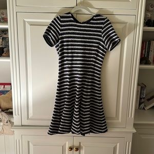 Theory striped dress flared skirt size 2